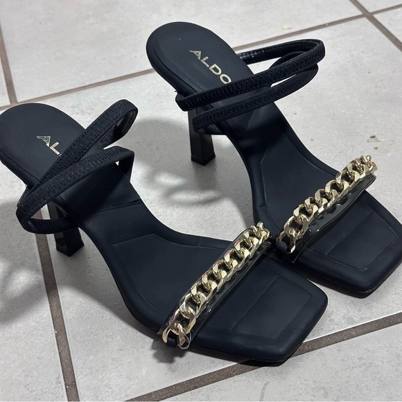 Aldo Ricchezo Women's Strappy Heels Black Size 6 - Picture 3 of 8